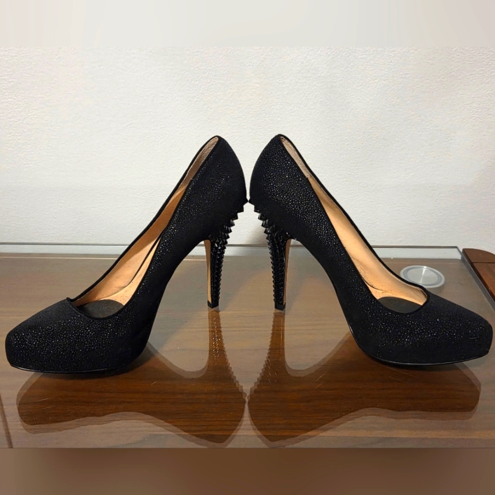 INC Black Studded Heels - SIZE 9